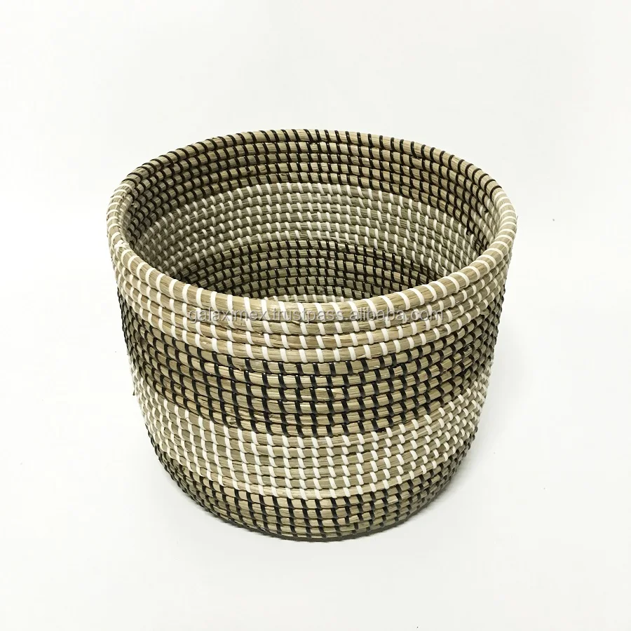 Eco-friendly Seagrass Basket with lid Handmade Natural Wicker Storage Baskets by Vietnam Wholesale made in Vietnam