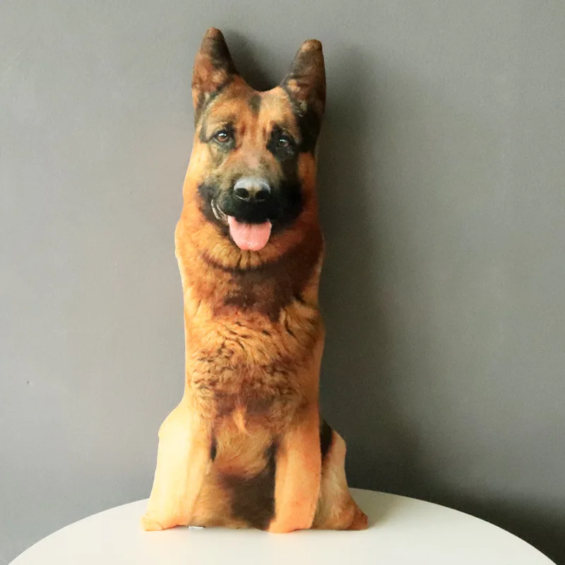 Stuffed Animal Throw Plushie Cushion Pillow Doll Plush Pillow 3D Simulation Dog Pillow For Sofa