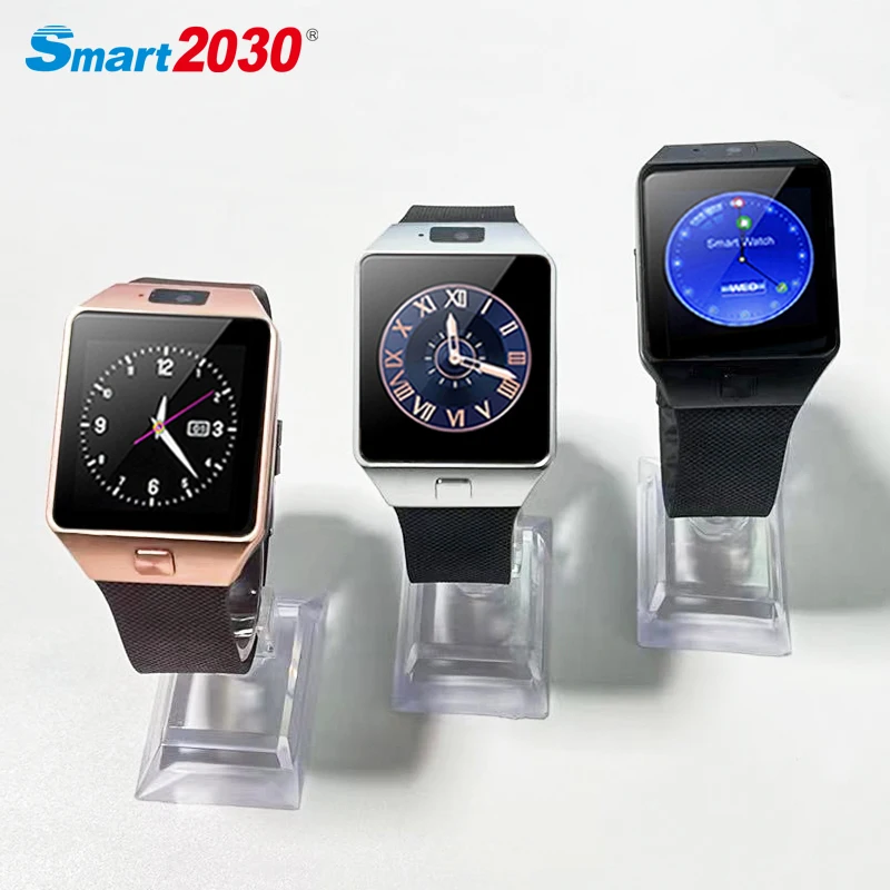 Smart2030 Dz09 Touch Screen For Smartphone W007 Sim Card For Iphone Android Dz09 Waterproof Smart Watch