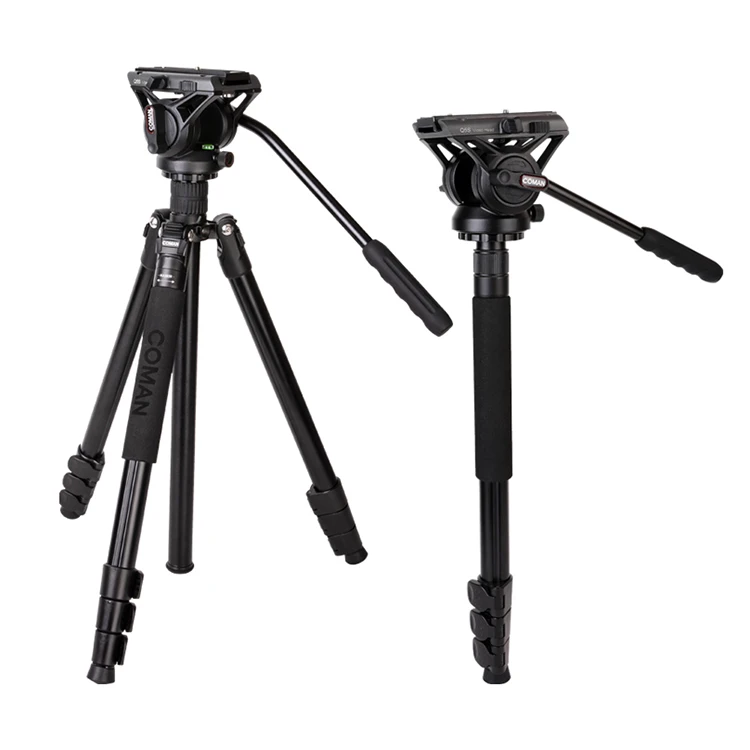 Coman 1.8M favorable KX3939  aluminum Universal  tripod for wholesale factory supply