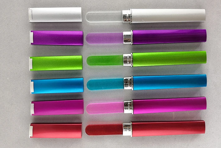 Beauty Salon Customized Colorful Double-sided Crystal Glass Nail File Set Manicure Glass Nail File