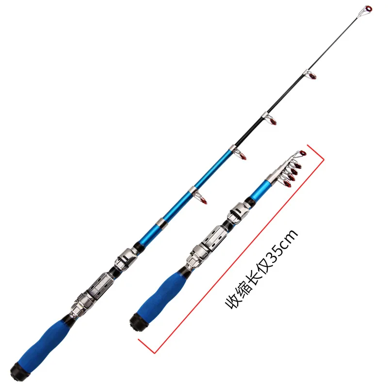 Fishing Rod 1.0m-2.3m Super Short Mini Glass Fiber Reinforced Plastic Telescopic