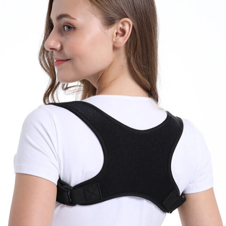 Universal Adjustable Back Straightener Upper Back Brace  Clavicle Support Back Posture Corrector for Men and Women
