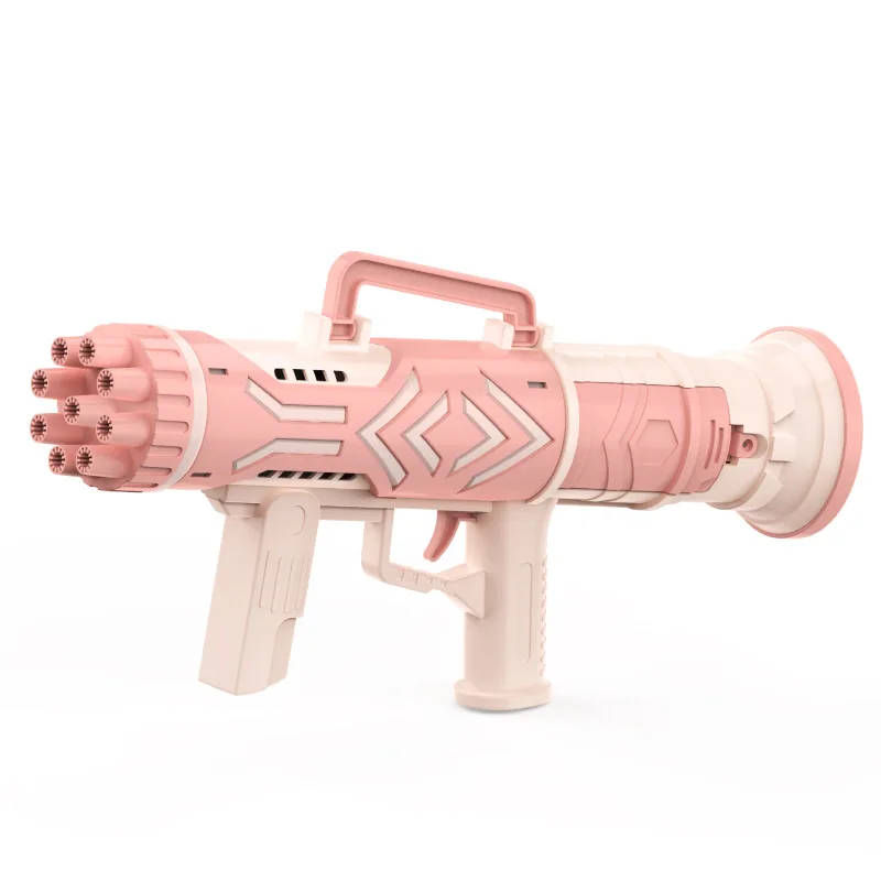 Electric 9-hole bubble toy gun, net red automatic rocket launcher for children outdoor game