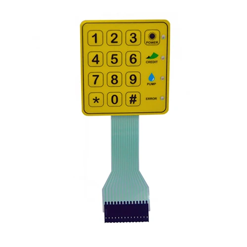 Industrial Application and poly metal dome key material matrix Membrane panel keypad