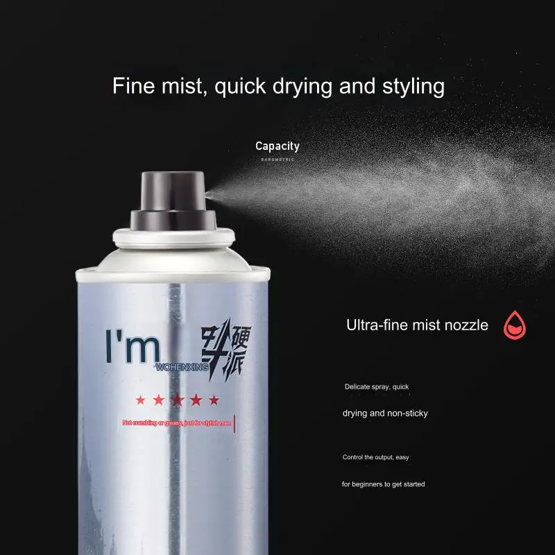 New Upgrade 420ml portable hair spray strong hold holding spray for hair private label hair spray