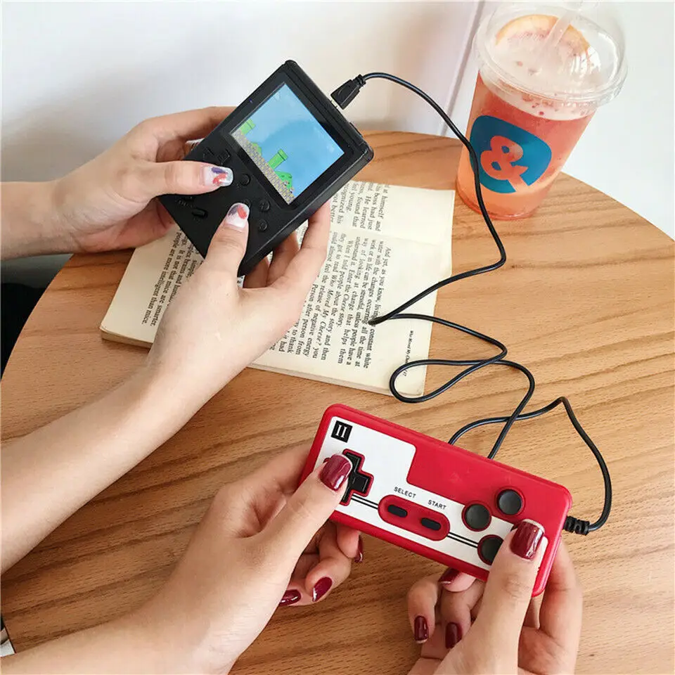 400 in 1 sup retro game box  Top seller G10 Handheld Game Box Pocket Double Player  for kids /adults game console