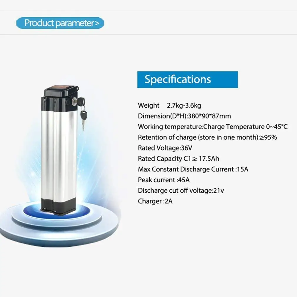 Wholesale Price 24V Lithium-ion E Bicycle Battery Pack Set Electric Bike Battery 36V Ebike Replacement Battery