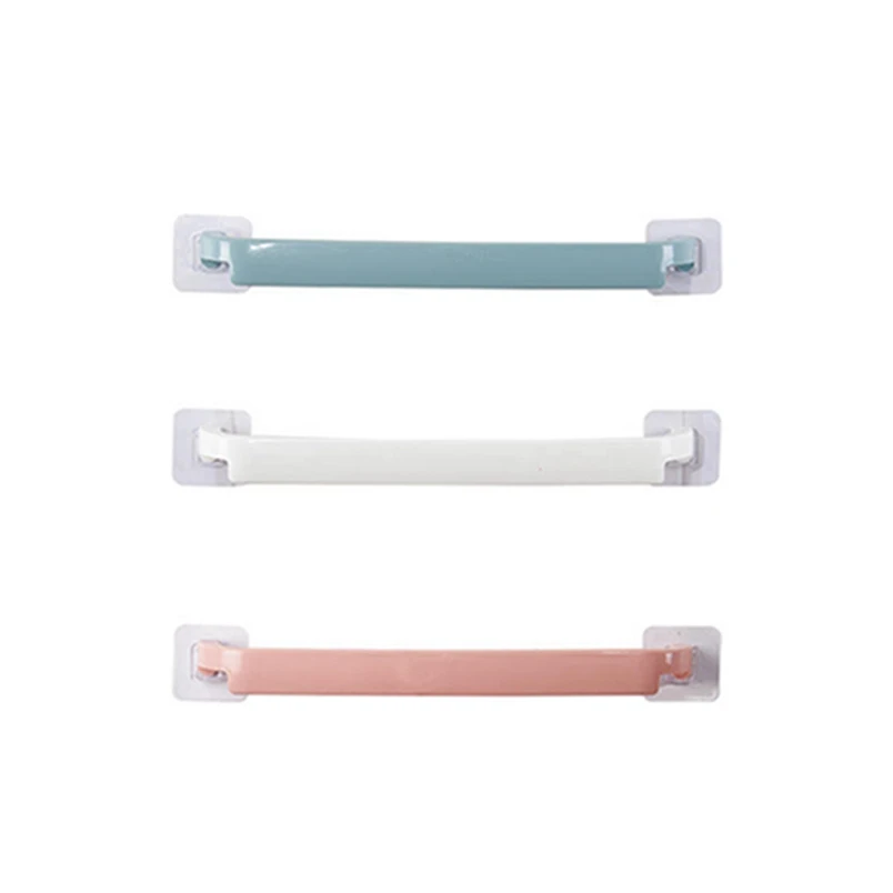 High Quality Cheap Self-adhesive Rack Holder Plastic Bathroom Corner Towel Hanger Plastic Wall Mounted Bathroom Towel Bar Shelf