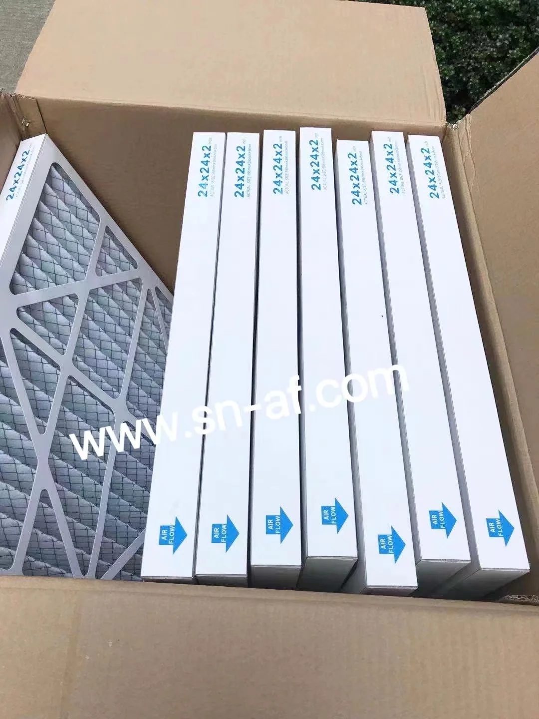 HVAC Disposable Cardboard Pre Filter G3 G4 Panel Filter Synthetic Fiber 24x24x2 12x24x1 Different Sizes for AHU