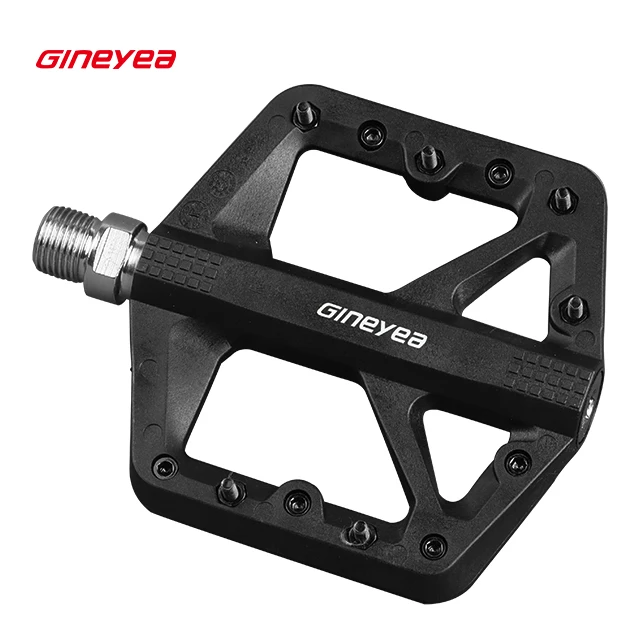 MTB Bike Pedal Nylon Fiber Non-Slip 9/16 Inch Bicycle Platform Flat Pedals