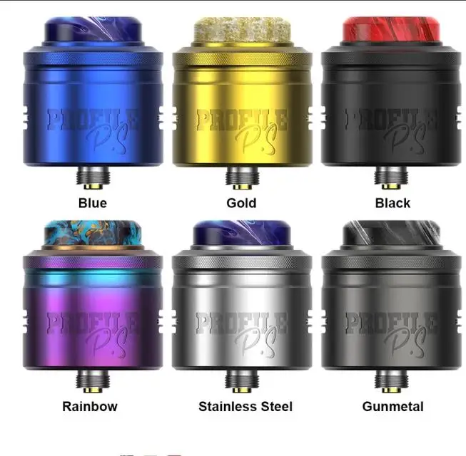 Оригинальный испаритель WOTOFO PROFILE PS DUAL MESH RDA, 28,5 мм, Прямая поставка или сквонк, возможность капельного метода, мод pod