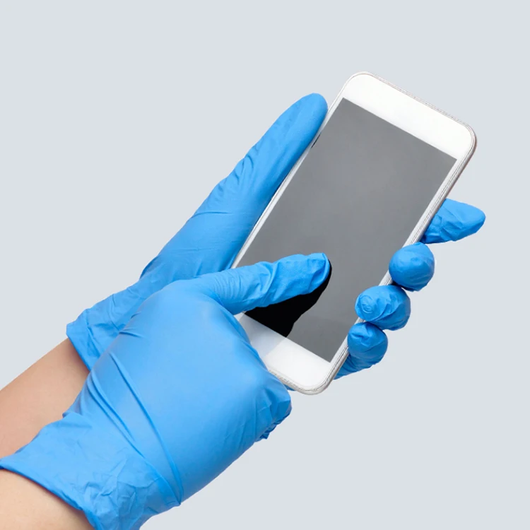 INTCO низкая цена водонепроницаемый Сенсорный экран нитриловые перчатки порошок не содержащий бифенол A использовать экзамен