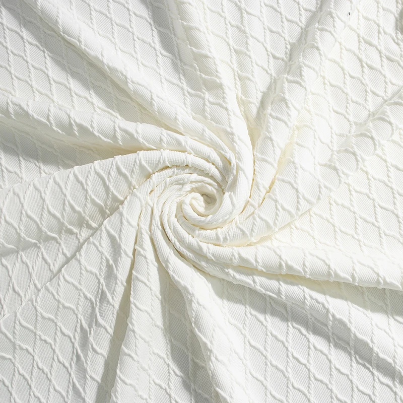 polyester spandex  custom sofa handbag mattress woven abaya lyocell pink jacquard fabric for jersey