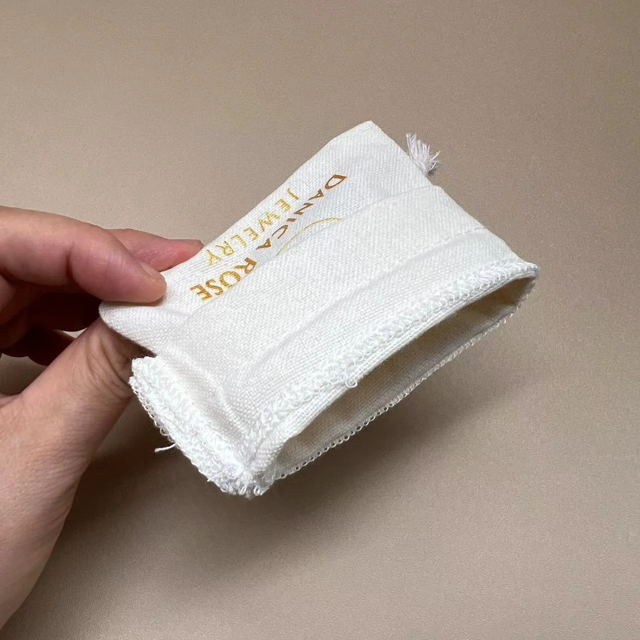 Wholesale Promotional Calico Organic Small Custom Printed Gift Canvas Muslin Pouch Drawstring Cotton Bag Dust Bag for Jewelry