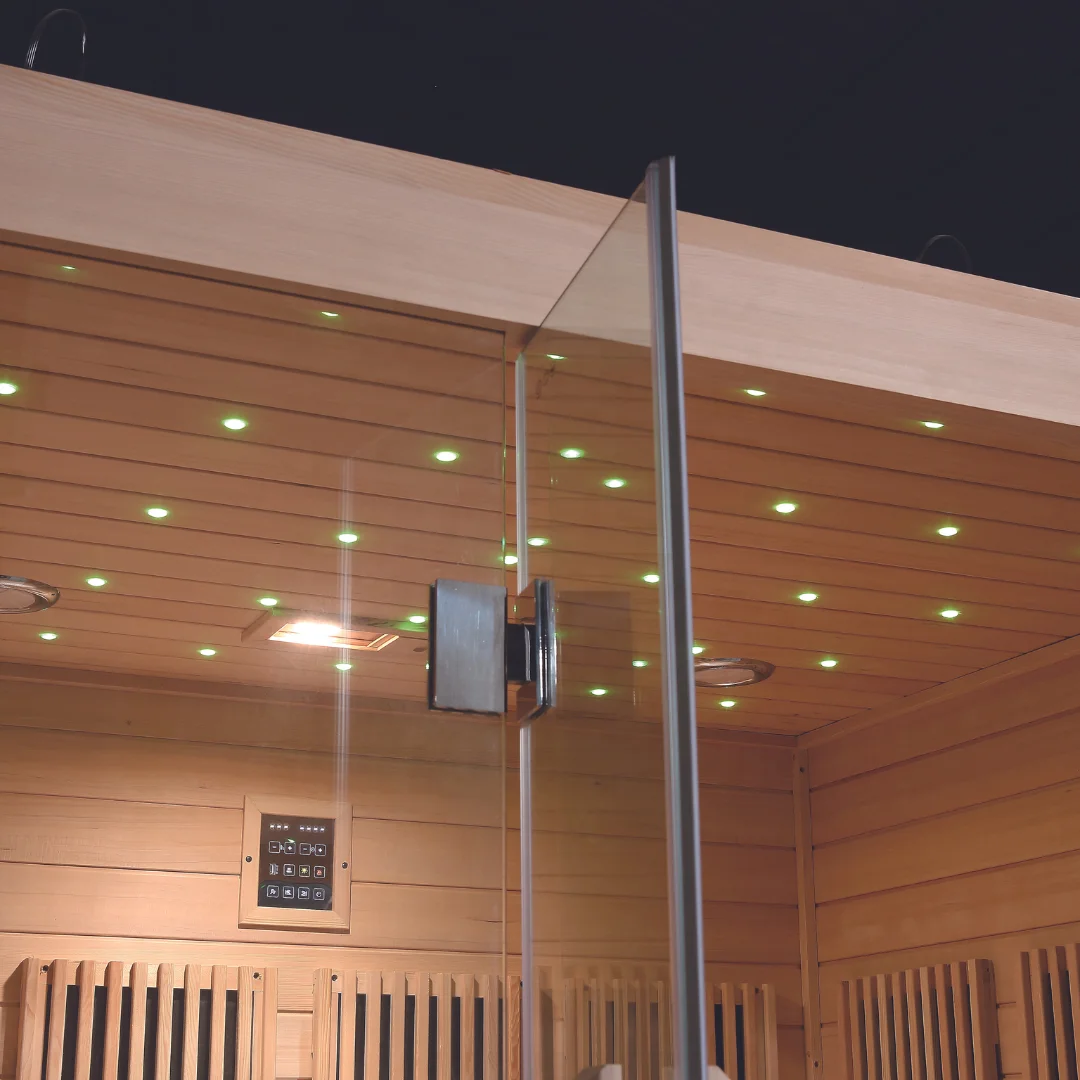 Far infrared sauna 2-4 persons home sauna rooms red light sauna