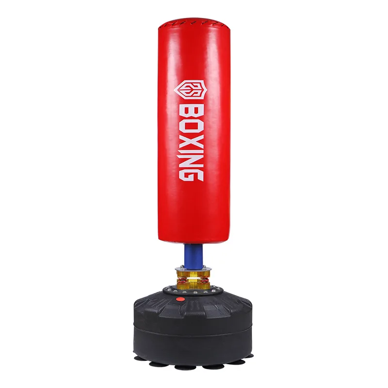 Heavy duty sand filled high foaming explosion-proof leather FreeStanding Kick Boxing Punching Bag