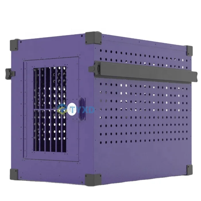 TYXD Purple Stackable Heavy Duty Dog Crate Kennel Homey Pet Cages for Large Medium Dogs for Wholesale