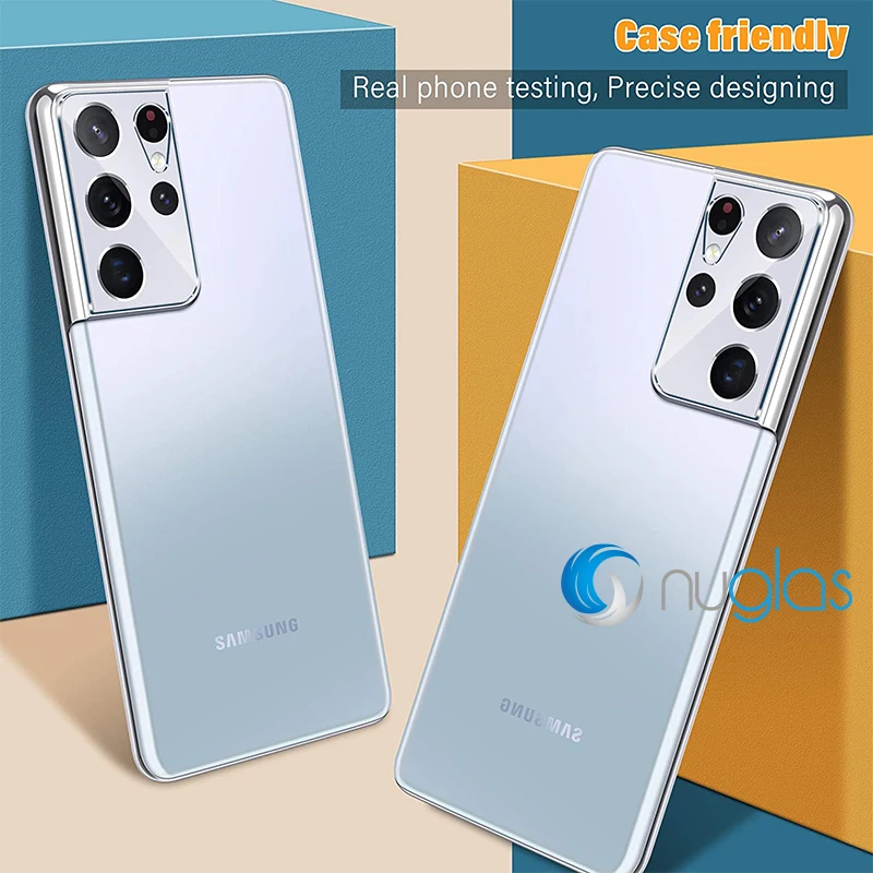 9H 0.3mm Clear Phone For Samsung Galaxy S21 Ultra 3D Camera Lens Back Tempered Glass Screen Protector