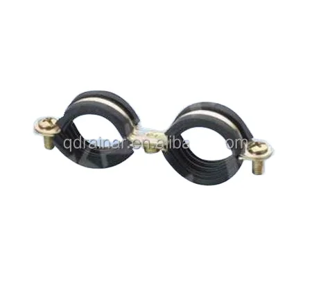 M8+10  pipe clamp with rubber