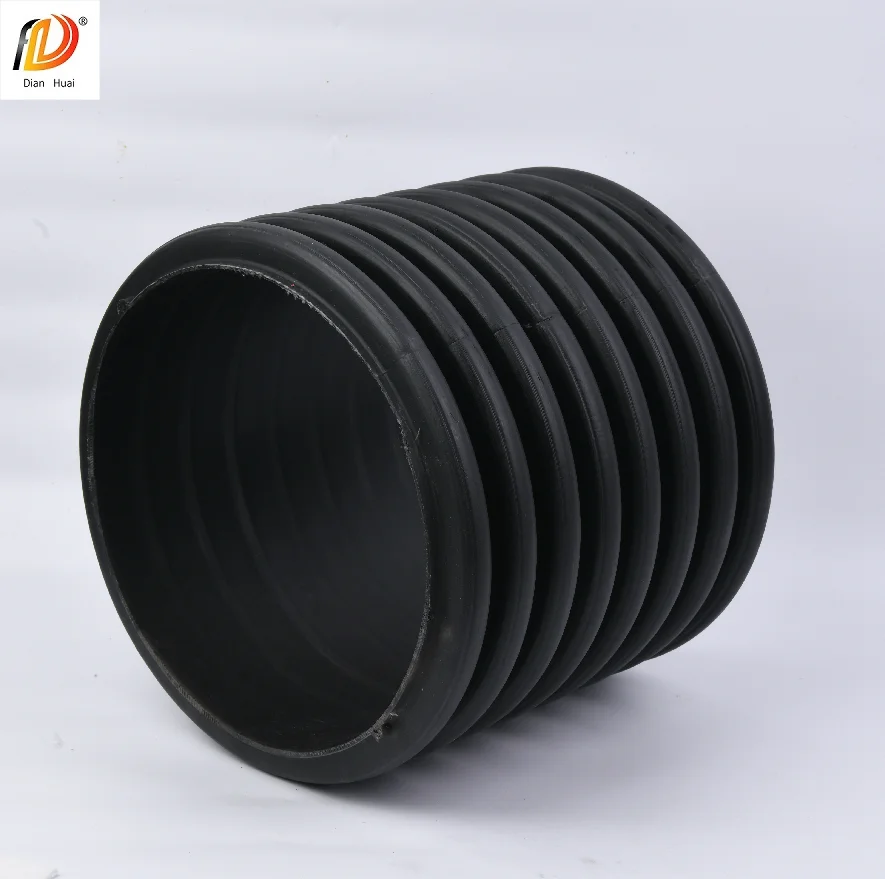DianHuai высокого качества hdpe двухстенные гофрированные трубы пластиковые дренажные