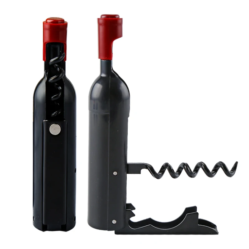 New Corkscrew Wine Premium 3-in-1 Multifunctional Bottle Opener Wine Shaped Wine Beer Openers