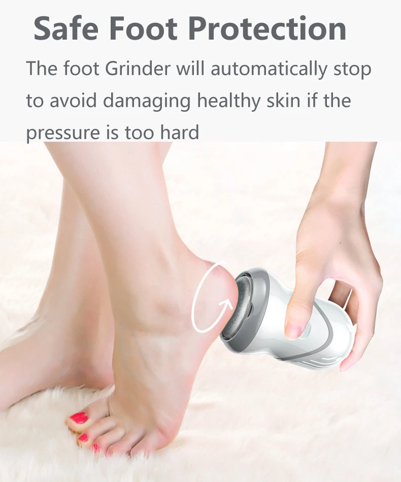 Rechargeable Electric Pedicure Foot File Callus Remover For Feet Electric Callus Dead Skin Remover