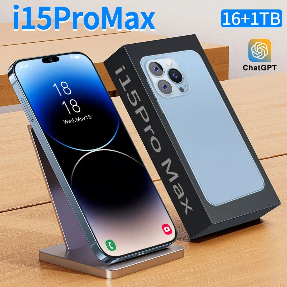 Fast Charging I15 Pro Max 6.7inch New Goophone Wholesale Smart Phone Fingerprint Face Id I 15 Pro Max