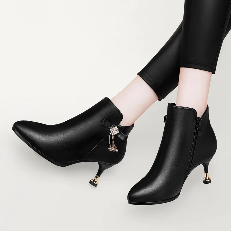 New hot sale Custom Logo Gothic Style Super High Heels Ankle Boots Women Shoes Lace-up Martin Boots dropshipping