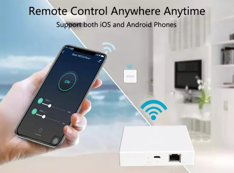 Weiwo Zigbee Gateway UK Standard Smart Home Automation Tuya Zigbee 3.0 Wifi Remote Controller Gateway IEEE 802.15.4