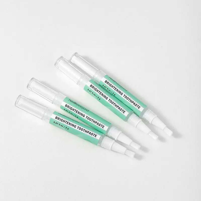 Health&beyond 2ml4ml carbamide peroxide instant dazzling  teeth whitening pen  4 pcs with logo