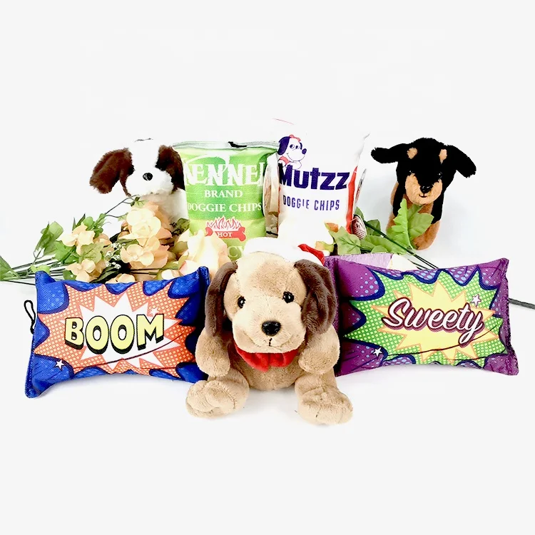 Wholesale Soft Potato Chip Squeaky Dog Toy Custom New Chips Potato Dogs Bite Pet Toys Interactive Chew Chips Dog Squeaky Toy