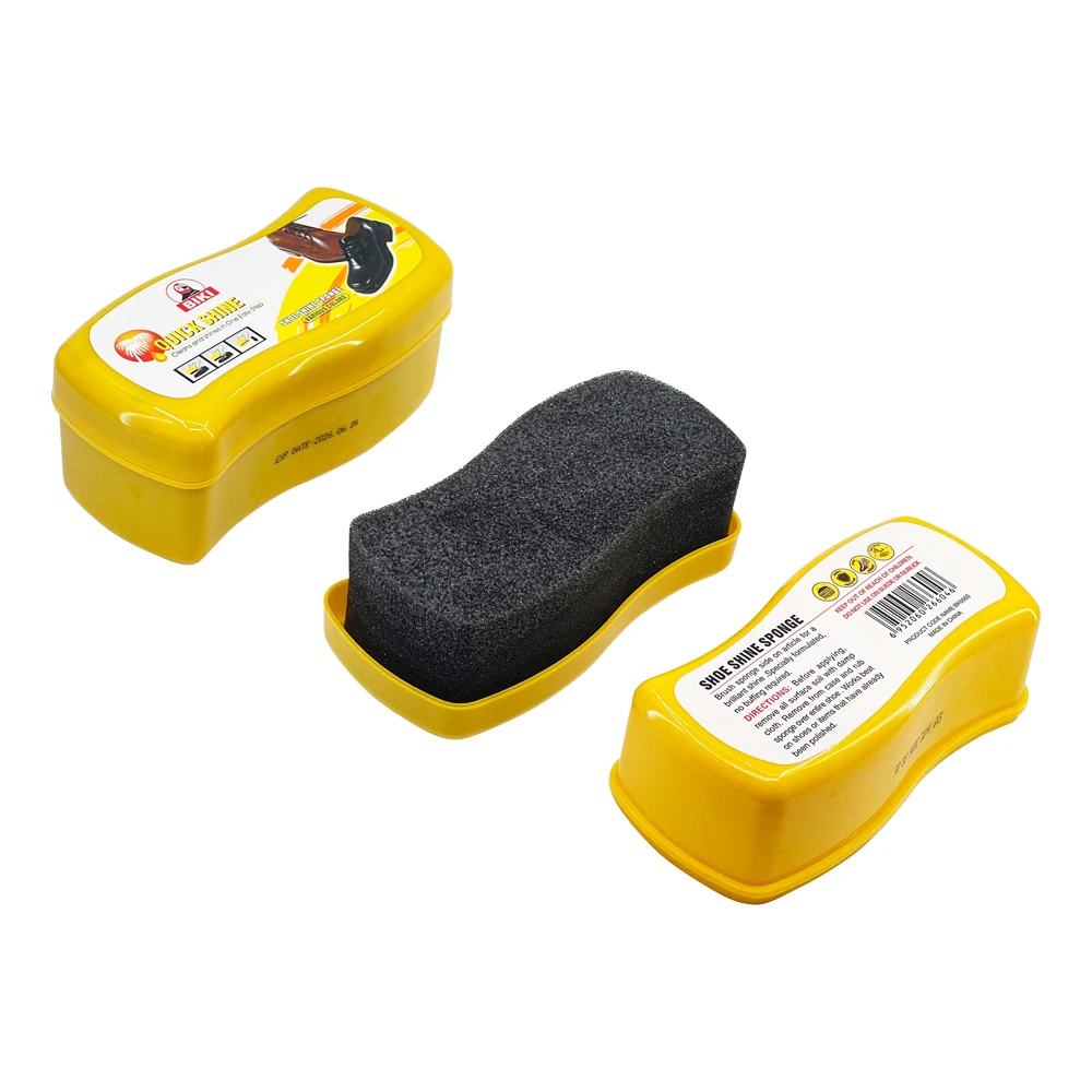 Высокое качество BK 6660 кожа Shiner хорошая цена Заводская нейтральная черная цветная польская губка для быстрого блеска от OEM BIKI