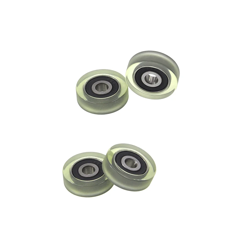 SEMEI conveyor belt parts slide roller coated wheel PU62626-8 6x26x8mm rollers pu pulley