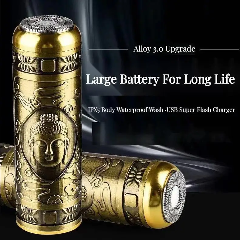 USB Rechargeable Shaver Mini Shave Portable Electric Shaver Electric Razor for Men Wet and Dry Mens Razor