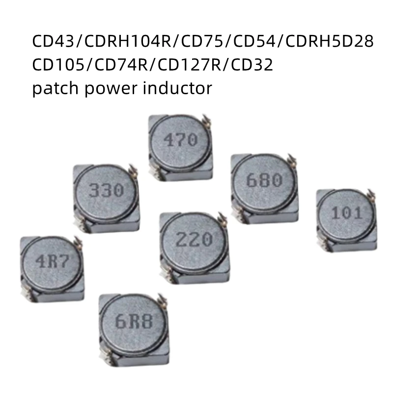 CD75 SMD силовой индуктор 7 8x7x5 мм 47UH 470 68UH 680 100uH 101 150Uh 151 220UH 221 330UH 331 470UH 471 680UH 681 1MH 102
