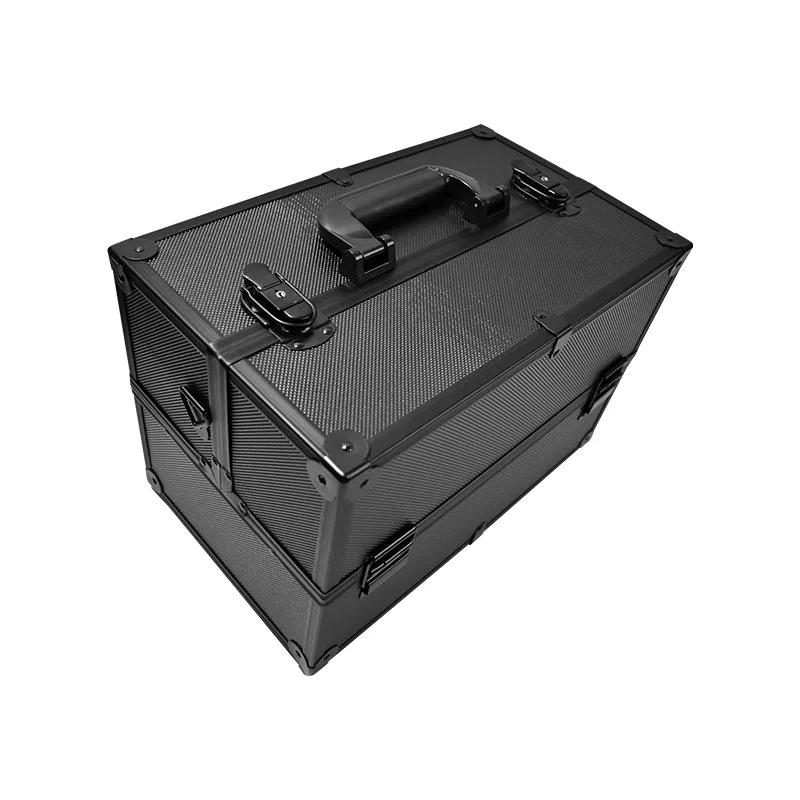 Custom Wholesale Manicure Box Professional With Makeup Artist Portable Makeup Box Multi-layer Tattoo Kit Aluminum Alloy Portable