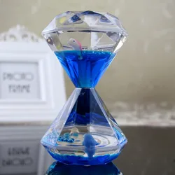 Новые креативные бриллиантовые плавающие игрушки для разлива масла и воды Жидкие песочные часы Ocean Pavilion подарок