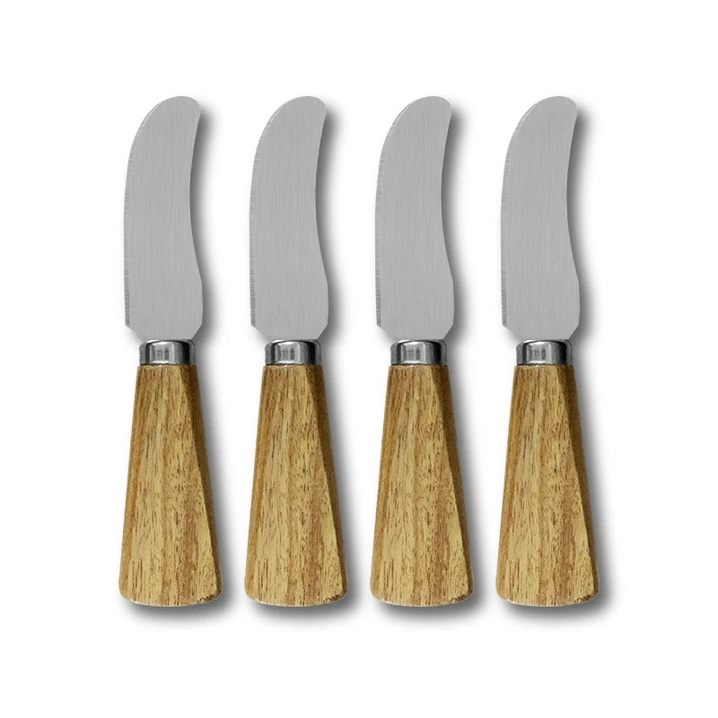 Homsense нож для сыра нож для масла из нержавеющей стали с деревянной ручкой для сыра десерта соуса варенья лопатка инструмент (1600270041440)