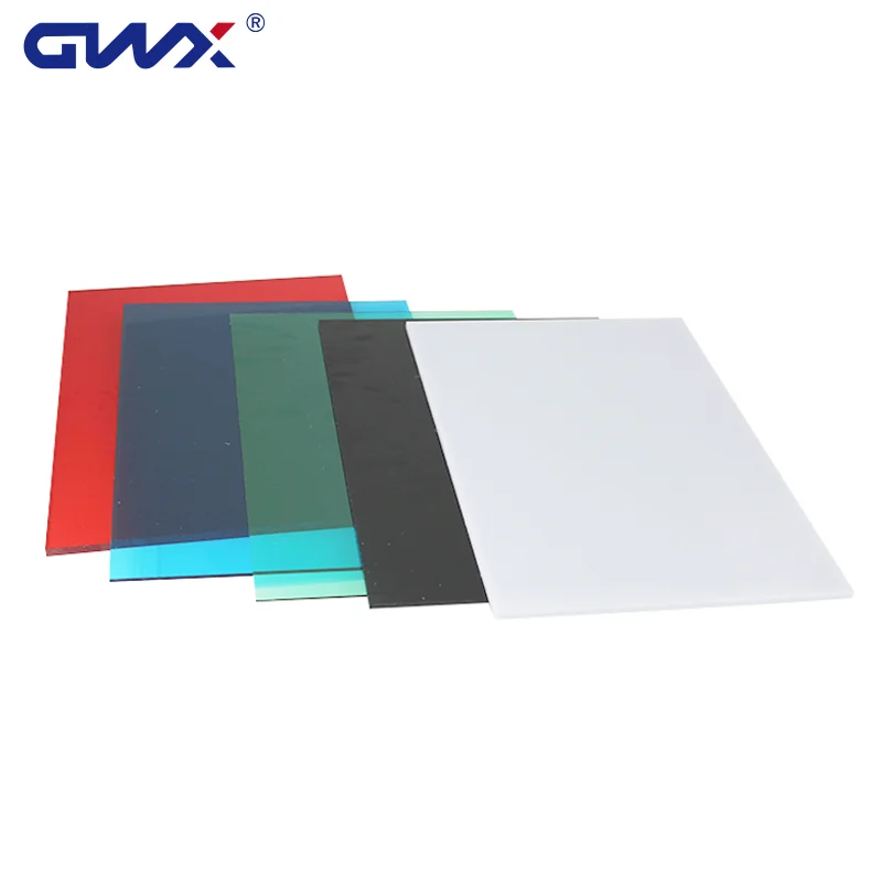 Clear Polycarbonate Sheet PC Sun Sheets Unbreakable Fireproof Plastic Polycarbonate For Decorative Partitions Solid Panel