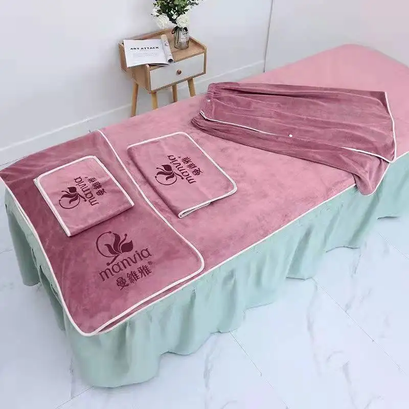 OEM Hotel Spa Beauty Salon Towel Set Soft and Comfortable Quick Drying Beauty Salon Towel Bath Towel Set