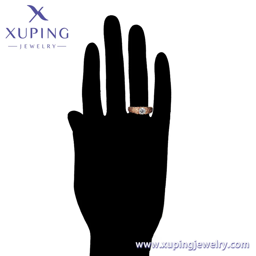 XUPING Jewelry Fashion Professional Manufacturers 14K 18K 24K Gold Plated Copper Jewelry Fashion Jewelry Rings