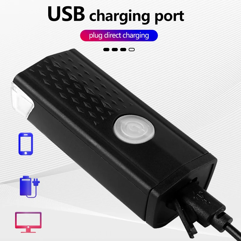 Велосипедный спорт Ночная езда фар зарядка через Usb 3 режима сильный свет фонарь для велосипеда верховой езды аксессуары