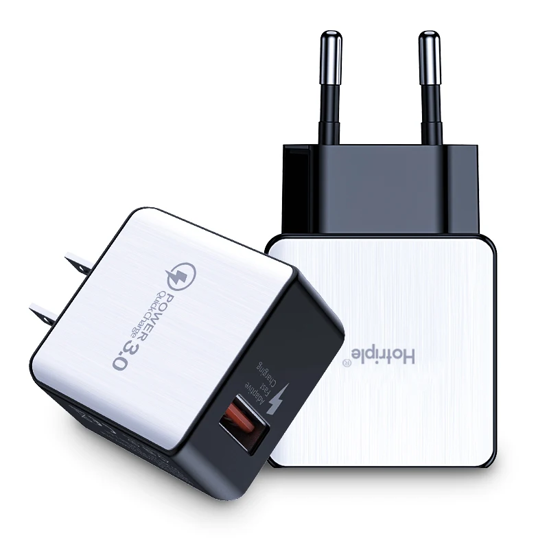 Hotriple быстрое зарядное устройство 18 Вт 3A QC 3 0 дорожный адаптер USB Сетевое для мобильного