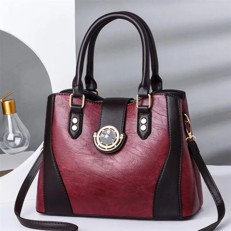Luxury Leather Bag Designer Luxury Handbags For Women 2024 New Fashion Luxury Large Capacity Handheld One Shoulder Crossbody Bag