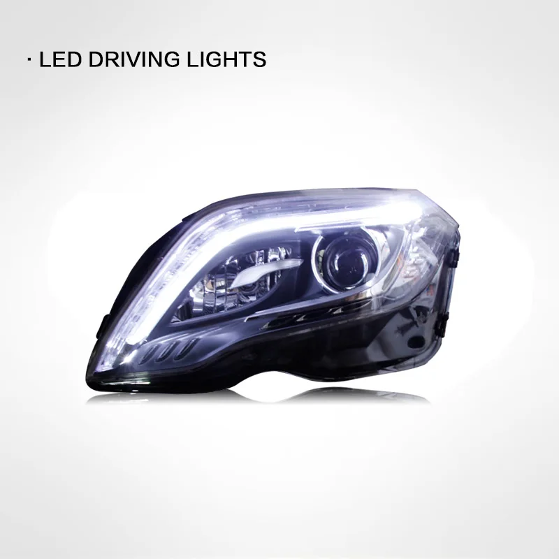 LINK-TO Suitable For Mercedes-Benz GLK Headlight Assembly Glk200 260 Modified High-match LED Daytime Running Light Lens Xenon