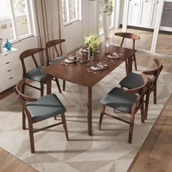 solid wood dining table and chairs dining room furniture/restaurant furniture
