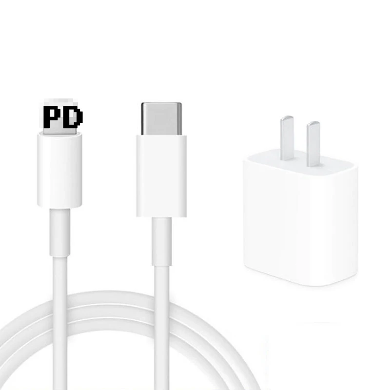 Wholesale Quick Charger Data Cable Usb C Phone Charger US Plug Pd 20w Wall Charger For Iphone