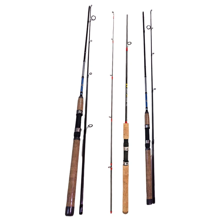 2021 Yohi Cheapest Factory Price 2 Sections Carbon Fiber 2.4M Durable Rod Fishing Spinning Fish Rods Carbon Fiber