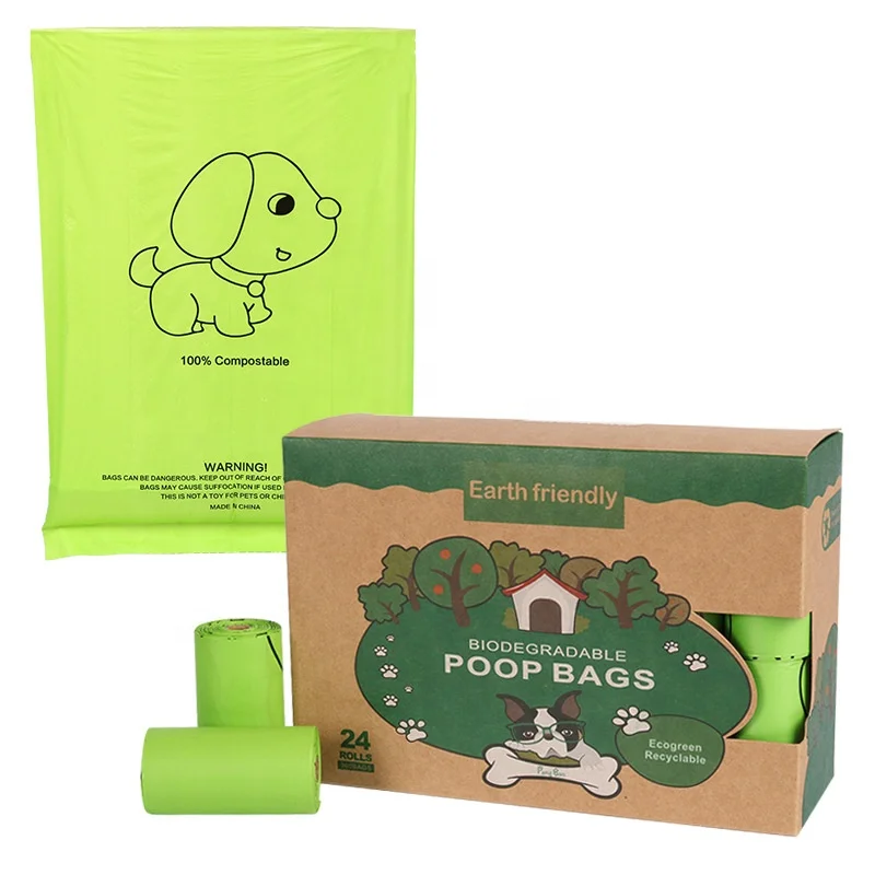 Biodegradable Corn Starch Garbage Bag Dog Poop Bags